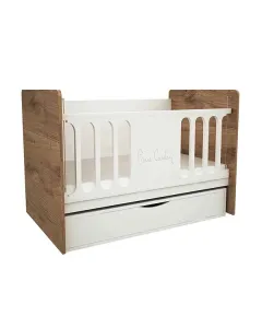 Pierre Cardin Opale Baby Cot With Mattress - Natural available at The Scout - Amman, Jordan