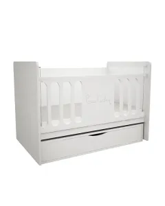 Pierre Cardin Opale Baby Cot With Mattress - White available at The Scout - Amman, Jordan