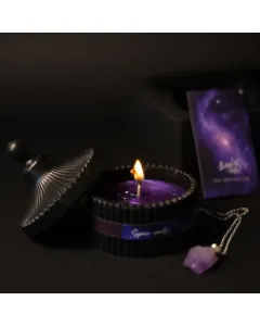 Galactic Space Candle & Necklace available at The Scout - Amman