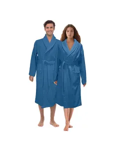 Nova Home Luna Unisex Bathrobe (1 Piece) - 100% Cotton - Petrol (Available in sizes) available at The Scout - Amman, Jordan