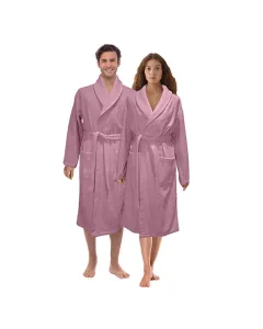 Nova Home Luna Unisex Bathrobe (1 Piece) - 100% Cotton - Rose (Available in sizes) available at The Scout - Amman, Jordan