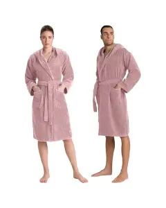 Cannon Plain Unisex Bathrobe (1 Piece) - 100% Cotton - Silver Rose (Available in sizes) available at The Scout - Amman, Jordan