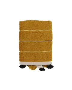 Nova Home Simone 100% Cotton Jacquard Towel (Bath Towel) - Yellow (Available in Sizes) available at The Scout - Amman, Jordan