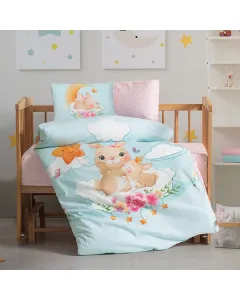 Nova Home "Sleeper" Baby Duvet Cover Set - 100% Cotton - 4 Pcs - Multicolor available at The Scout - Amman, Jordan