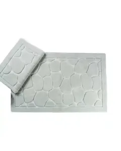 Nova Home Stone Rug - 100% Cotton - Aqua available at The Scout - Amman, Jordan