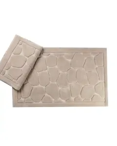Nova Home Stone Rug - 100% Cotton - Cappucino available at The Scout - Amman, Jordan