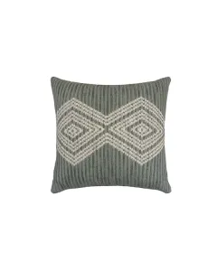 Nova Home "Symmetry" Handmade Embroidery Cushion Cover - 50x50 cm - Green