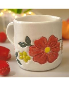 Flowers Ceramic Mug 100-150 ml without plate - premium quality product. - كوب سيراميك 100-150 مل بدون طبق - منتج عالي الجودة. - Flowers Ceramic Mug 100-150 ml without plate - premium quality product. - كوب سيراميك 100-150 مل بدون طبق - منتج عالي الجودة.